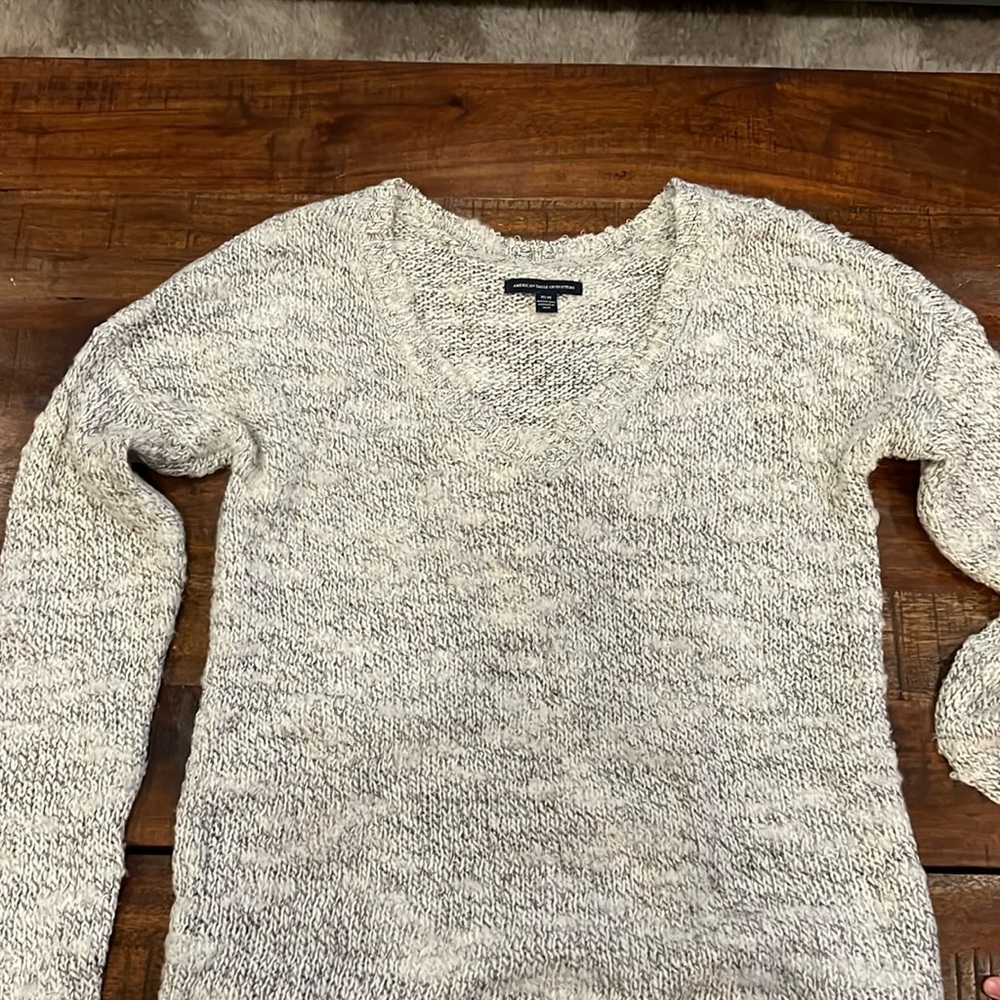 American Eagle soft slight glitter sweater lightly used size medium